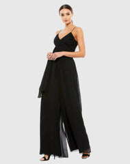 Flowy Faux Wrap Jumpsuit
