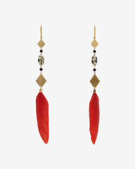 DANCING FEATHER EARRINGS