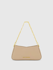 Small Gold Strap Nappa Leather Shoulder Bag